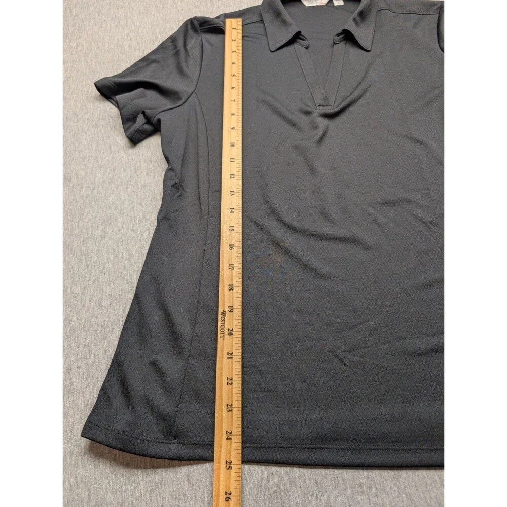 EUC Lady Hagen Women's Black Golf Shirt Size XL Short Sleeve